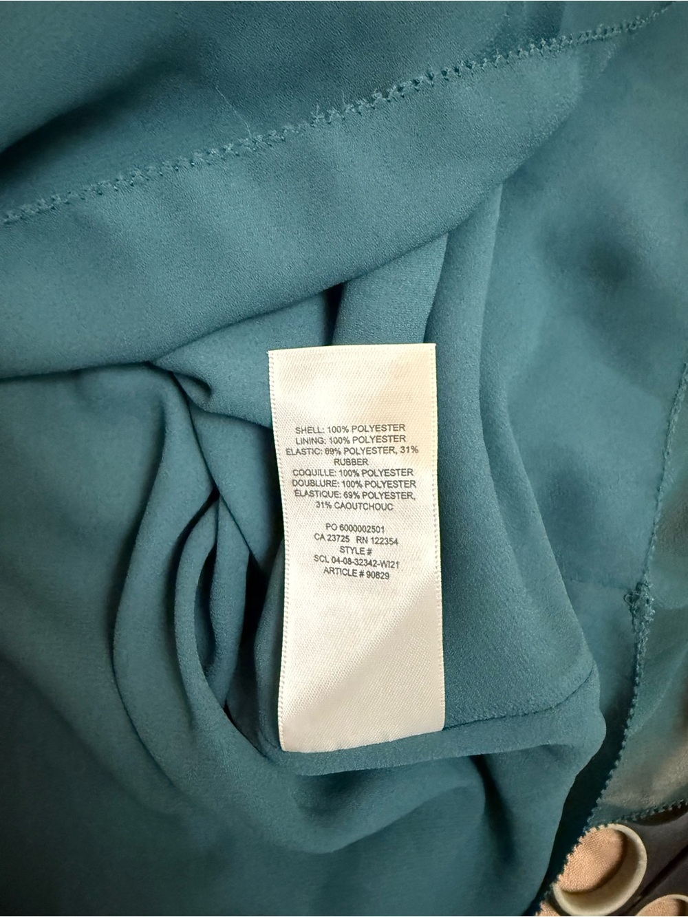 Aritzia Tempest Teal Smocked Square-Neck Mini Dress - Picture 8 of 11